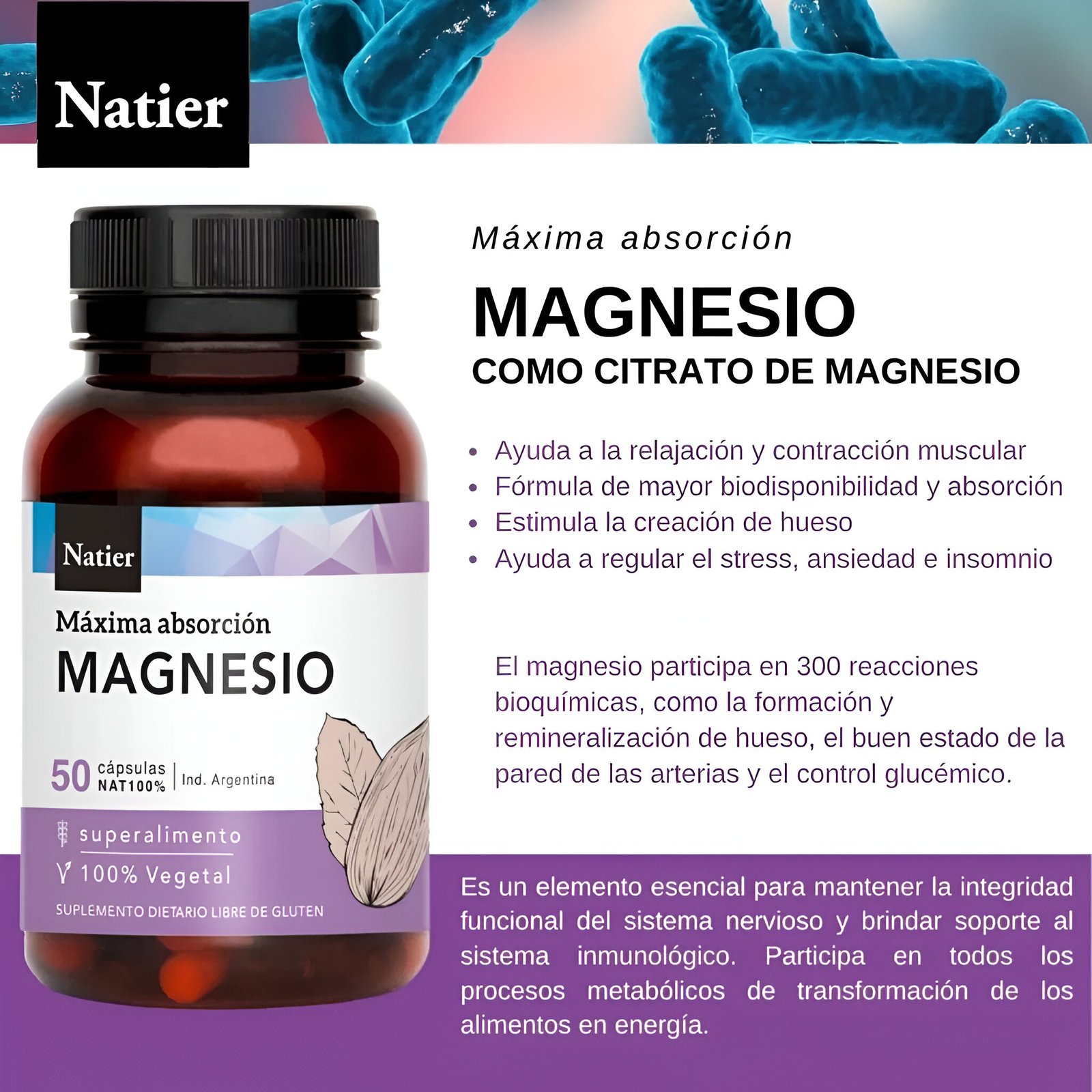 Citrato de Magnesio Natier - Image 2