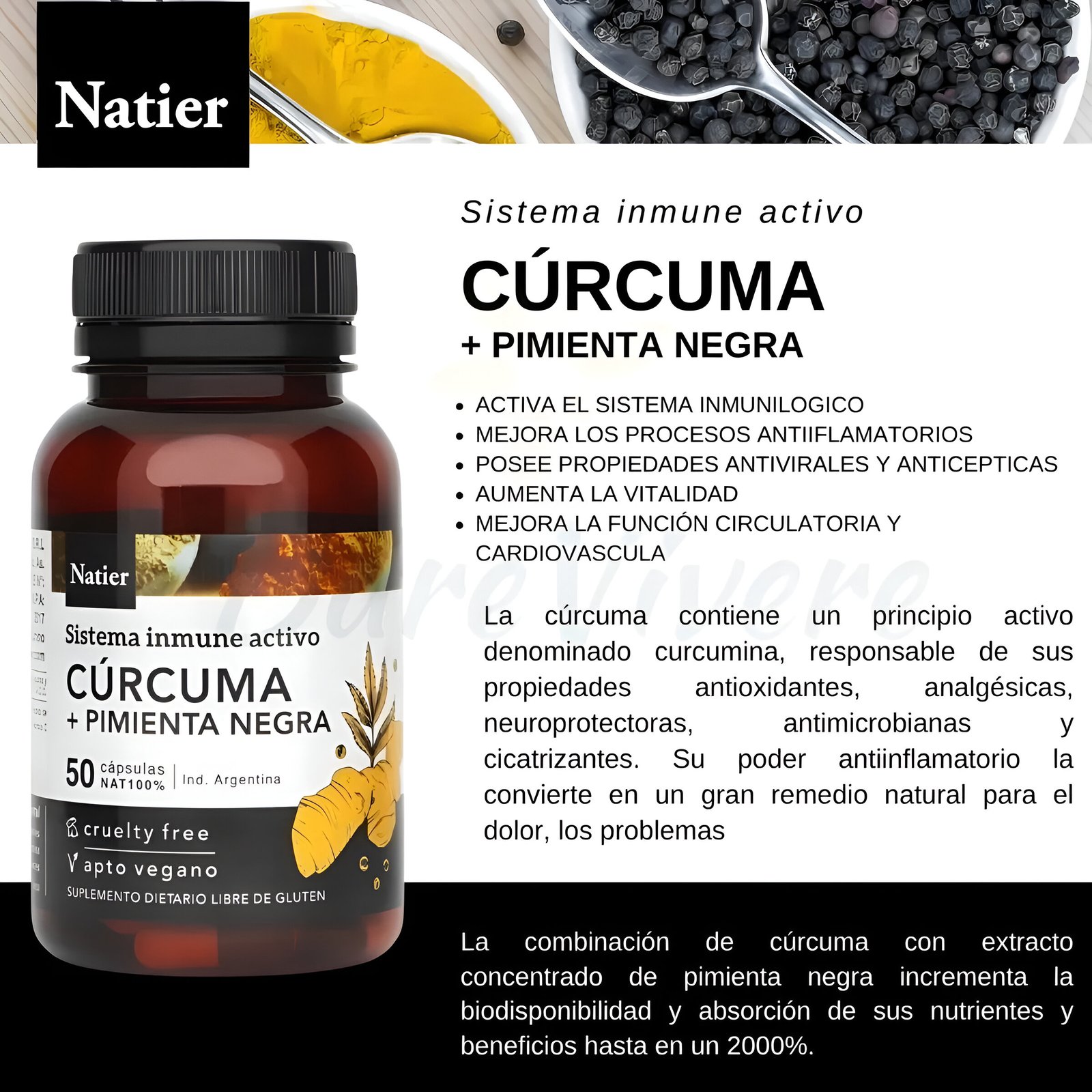 Curcuma + Pimienta Natier - Image 2