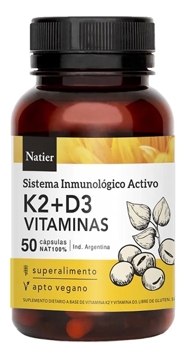 K2+D3 Vitaminas Natier