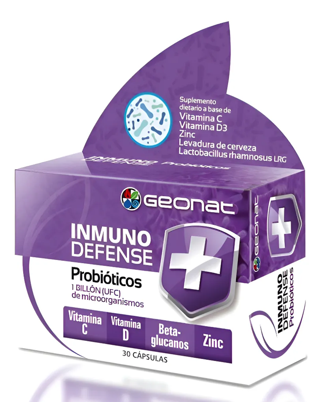 INMUNO DEFENSE Probióticos 1 Billón (UFC) de microorganismos - Geonat