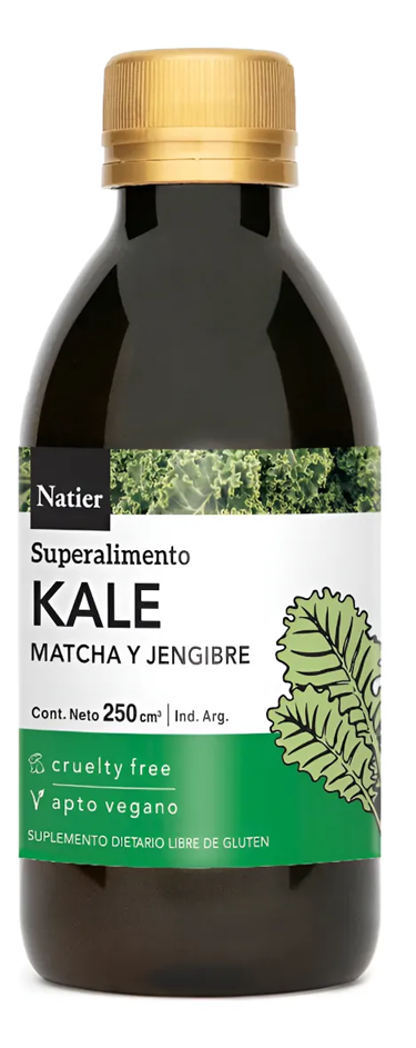 KALE MATCHA + JENGIBRE Superalimento 250 cm3 Natier