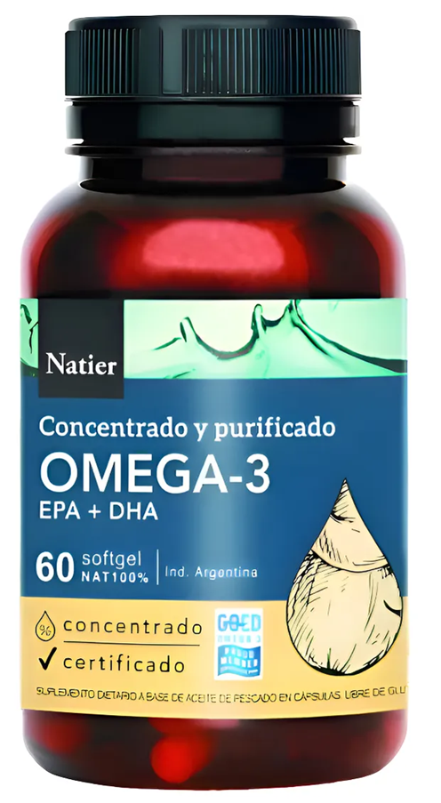 OMEGA 3 EPA+DHA Cápsulas - Natier