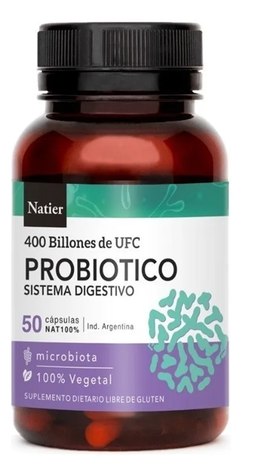 PROBIÓTICO SISTEMA DIGESTIVO 400 Billones de UFC - Natier