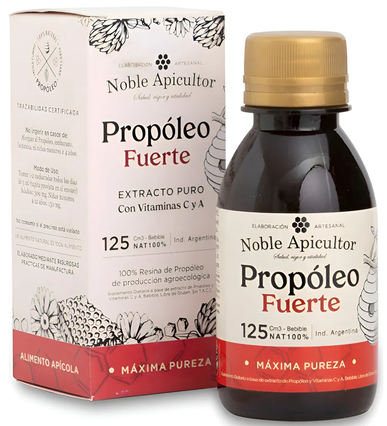 PROPÓLEO FUERTE Extracto puro con Vitaminas C y A - Noble Apicultor
