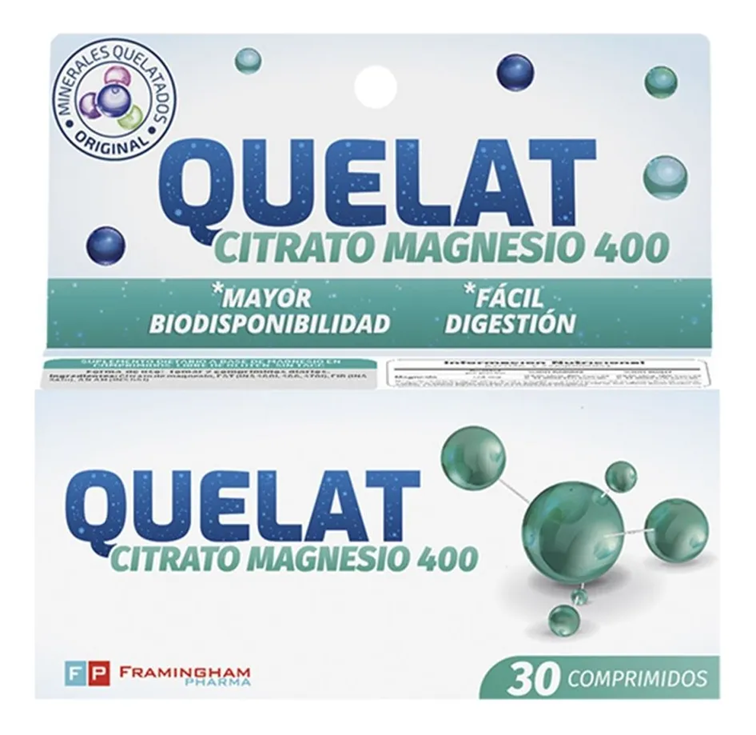 QUELAT CITRATO MAGNESIO 400 - Framingham