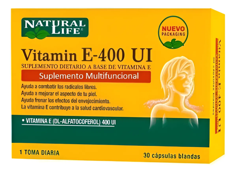 VITAMIN E-400 UI - Natural Life