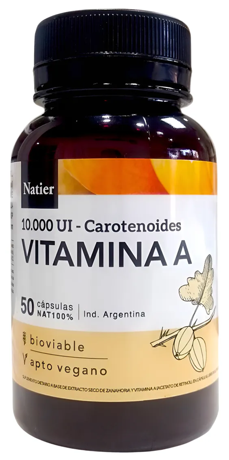 VITAMINA A 10000 UI Carotenoides - Natier