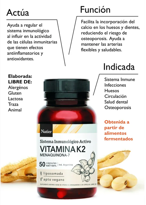 VITAMINA K2 MENAQUINONA-7 - Natier - Image 2